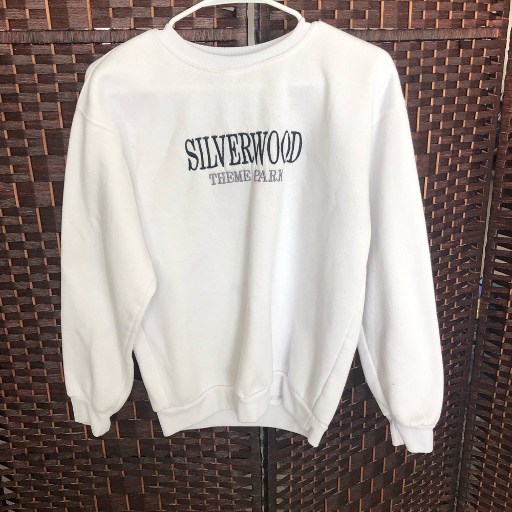 silver wood crewneck